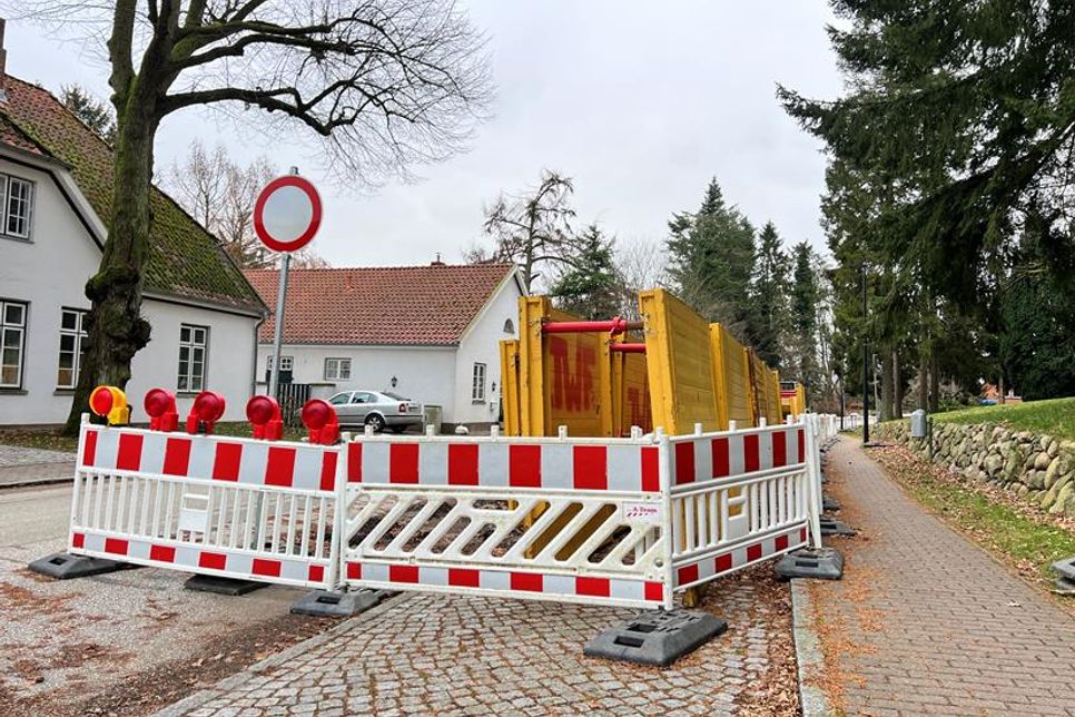 Die Baumaßnahmen im Ortskern bringen nicht nur für die Anwohner Unannehmlichkeiten mit sich.
