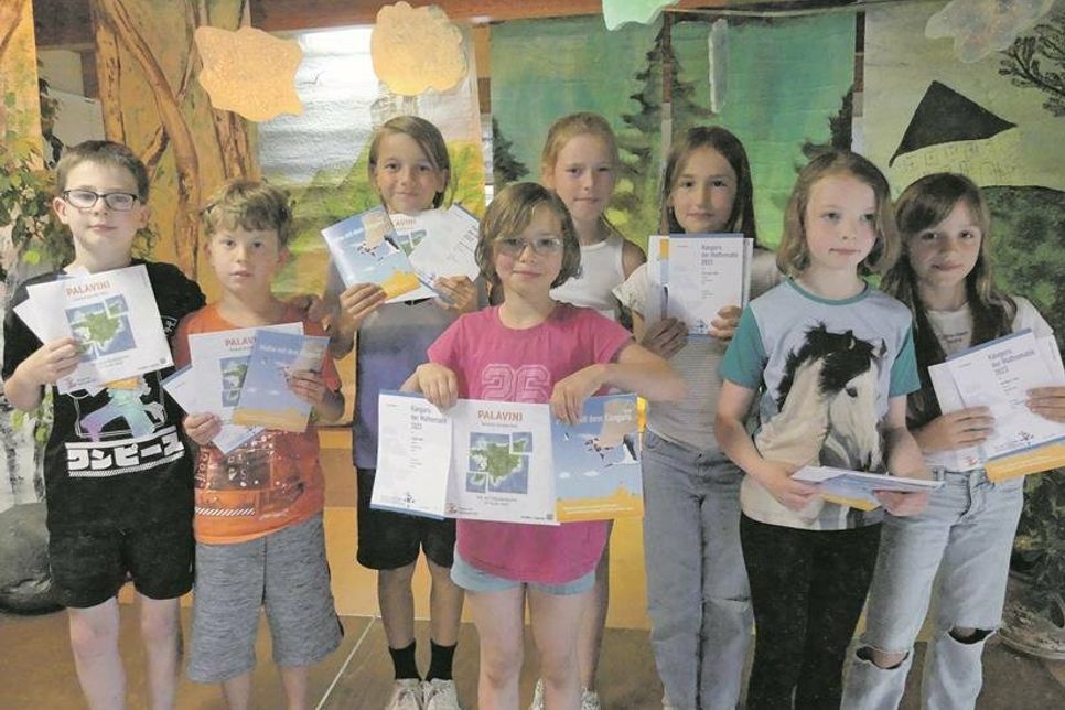 Die Gewinner der Klasse 3b