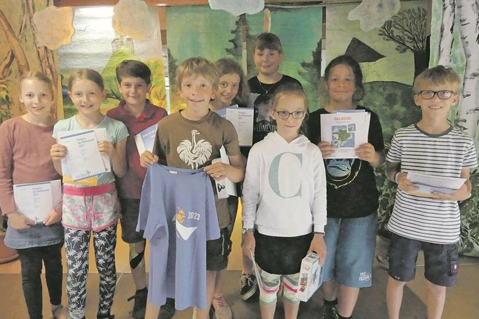 Die Gewinner der Klasse 4a