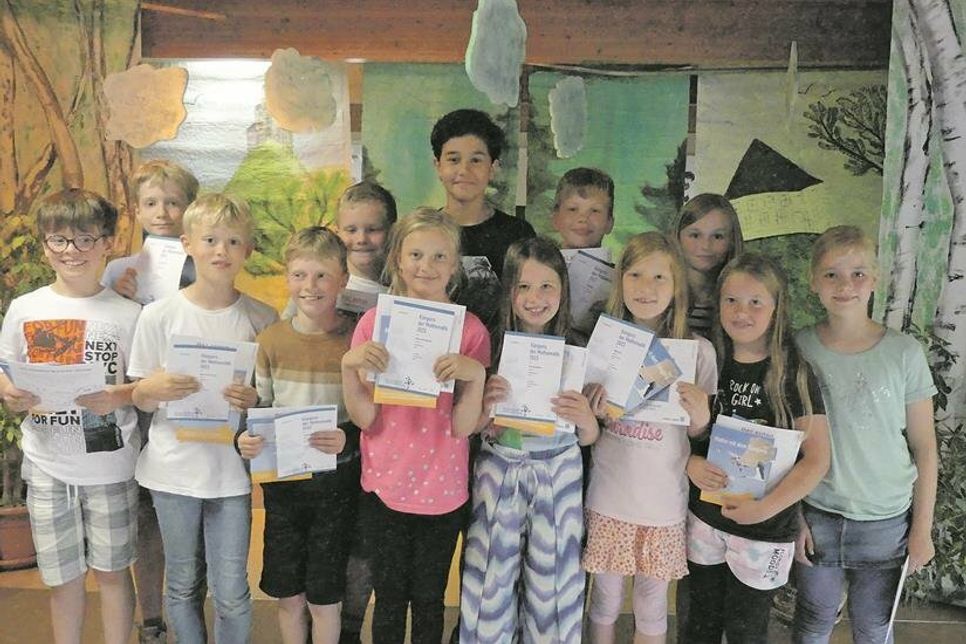 Die Gewinner der Klasse 3a