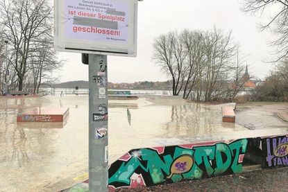 Darf derzeit coronabedingt nicht genutzt werden: der Skaterpark am Gogenkrog.
