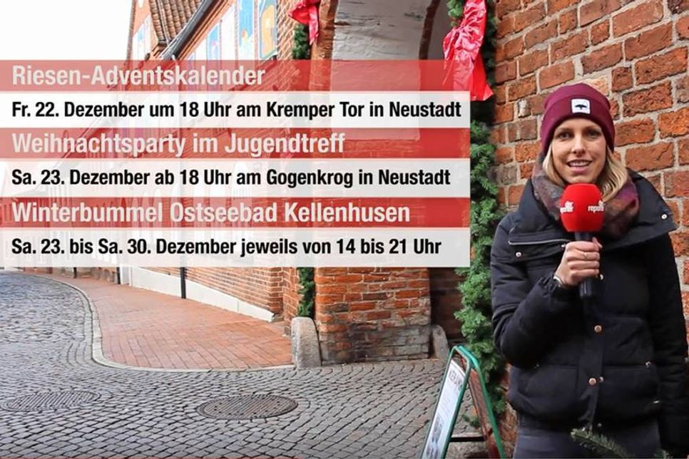 Am Riesen-Adventskalender werden Freitag die letzten Türchen geöffnet.