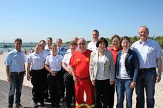 Schnüren ein gemeinsames Paket für mehr Sicherheit: Polizei, DLRG, Sicherheitsdienst, Stadt und Tourismus-Service.