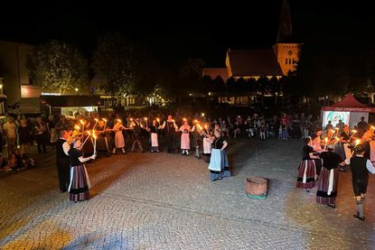 Die kleine Version des Fackeltanzes bildete den Abschluss der Veranstaltung.