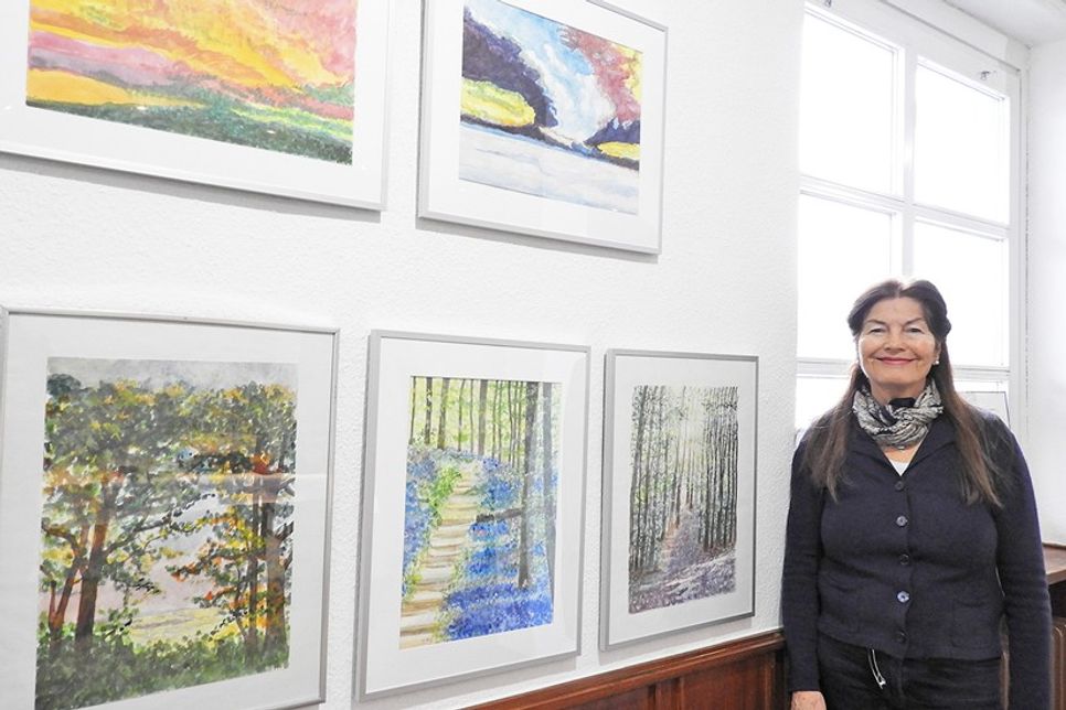 Die Natur inspiriert Brigitte Schröder-Heimbächer zu ihren Aquarellen.