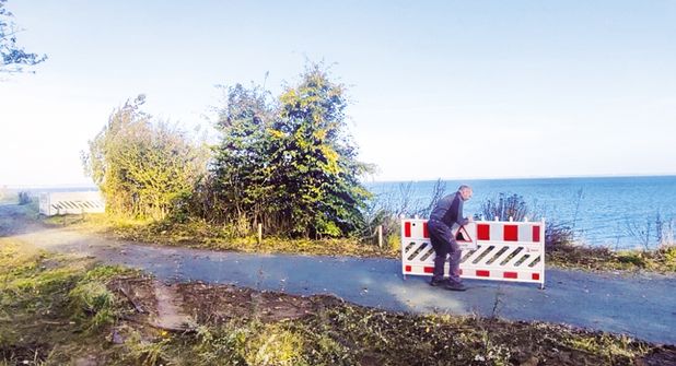 Wanderweg am Brodtener Ufer wieder durchgängig begehbar