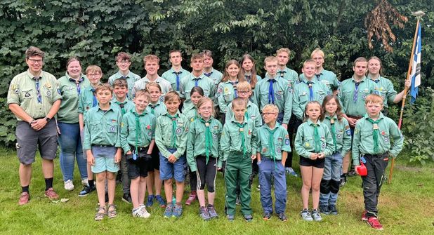 Gruppenfoto vom Sommerlager 2024.