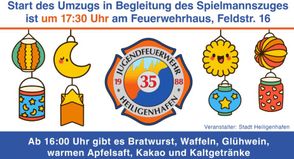 Laternenumzug der Jugendfeuerwehr.