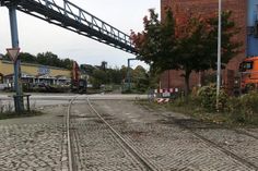 Die stillgelegten Gleise.