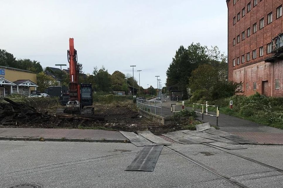Blick in Richtung Bahnhof.