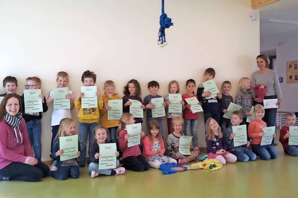 Die Kinder der Chor-AG.