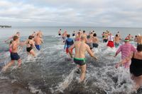 Anbaden in Dahme.