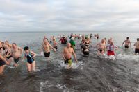 Anbaden in Dahme.