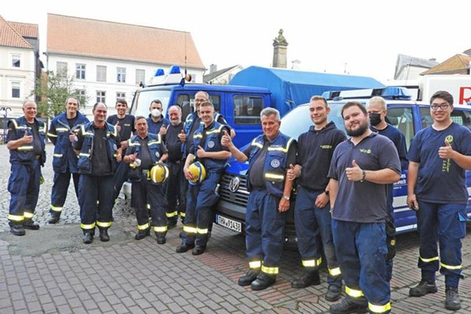 Gemeinsam stark: Die THW-Ortsverbände aus Neustadt, Oldenburg und Eutin leisteten dem Kresi Ostholstein Amtshilfe unter anderem beim Auf- und Abbau des Eutiner Impfzentrums.