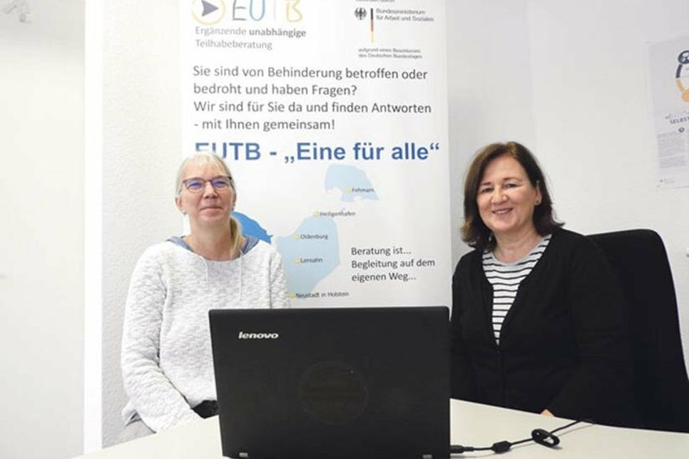 Auch online für die Ratsuchende da: Birgit Karußeit und Sabine Pitschmann