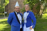 Das Vereinskönigspaar Marc-Kevin Mittelstaedt und Aileen Stockheim.
