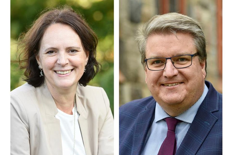 Pröpstin Christine Halisch und Propst Dirk Süssenbach.