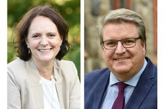 Pröpstin Christine Halisch und Propst Dirk Süssenbach.