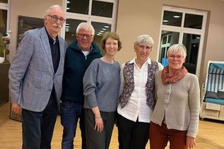 Bernd Heuer, Cord Nissen, Stephanie Lieske, Erika Holl und Stephanie Nissen (v. lks.).
