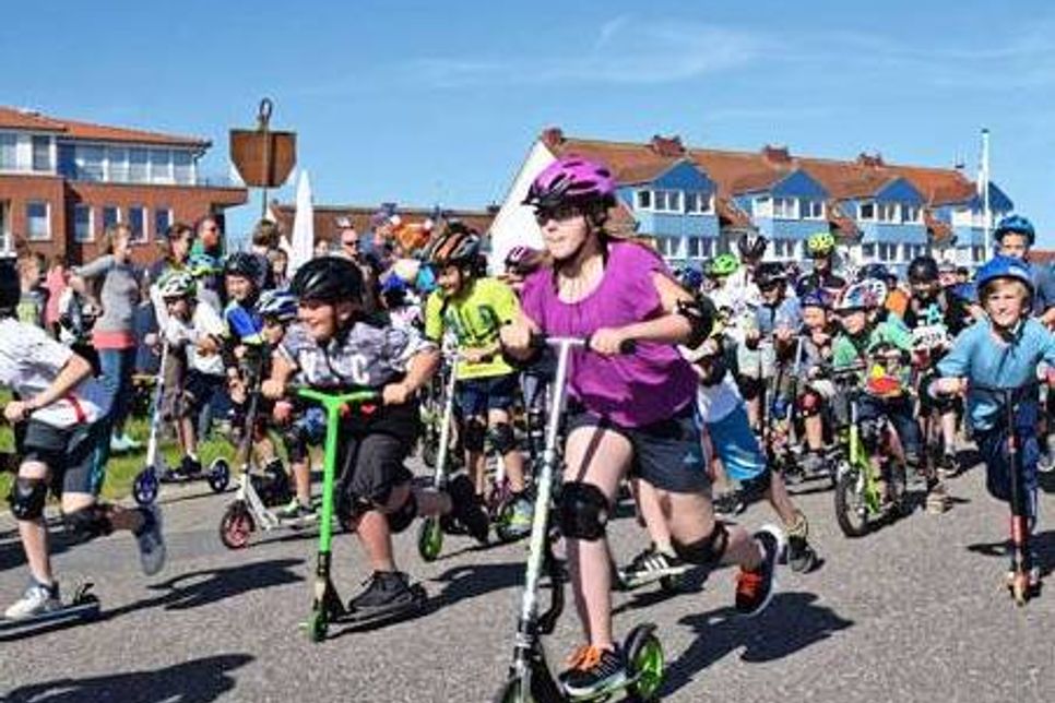 Bei strahlendem Sonnenschein und nur wenig Wind waren die Bedingungen für die jungen Sportler ideal