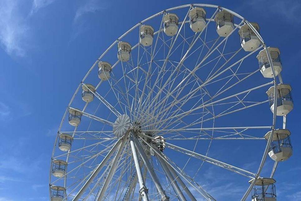 Wenn in Dahme schon mal ein Riesenrad steht, dann muss das auch ausprobiert werden.