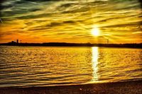 Die Neustädter Bucht in einem besonderen Licht, fotografiert von Melanie Westphalen.