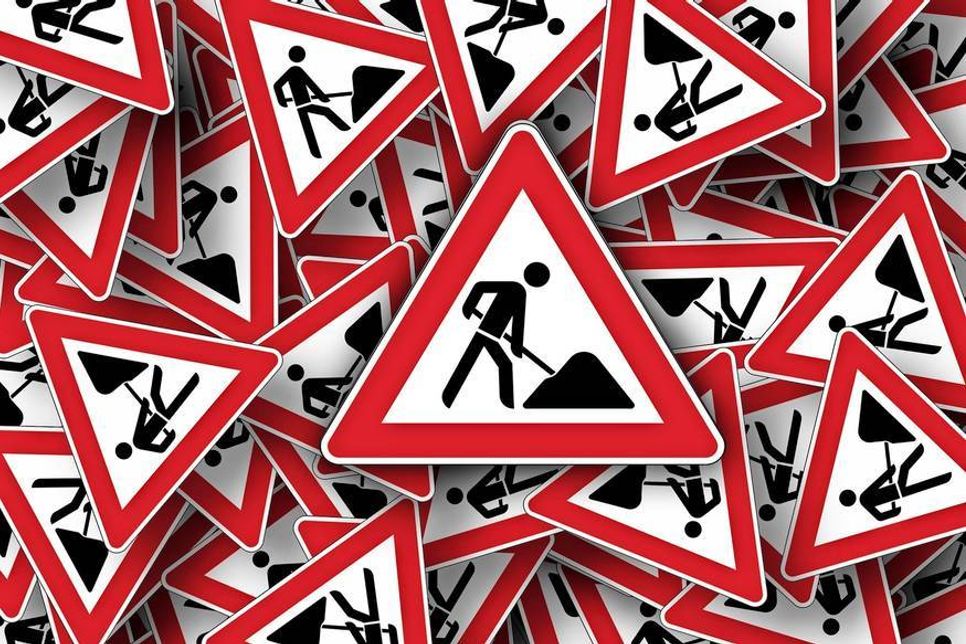 Die Umleitungen sind entsprechend ausgeschildert.