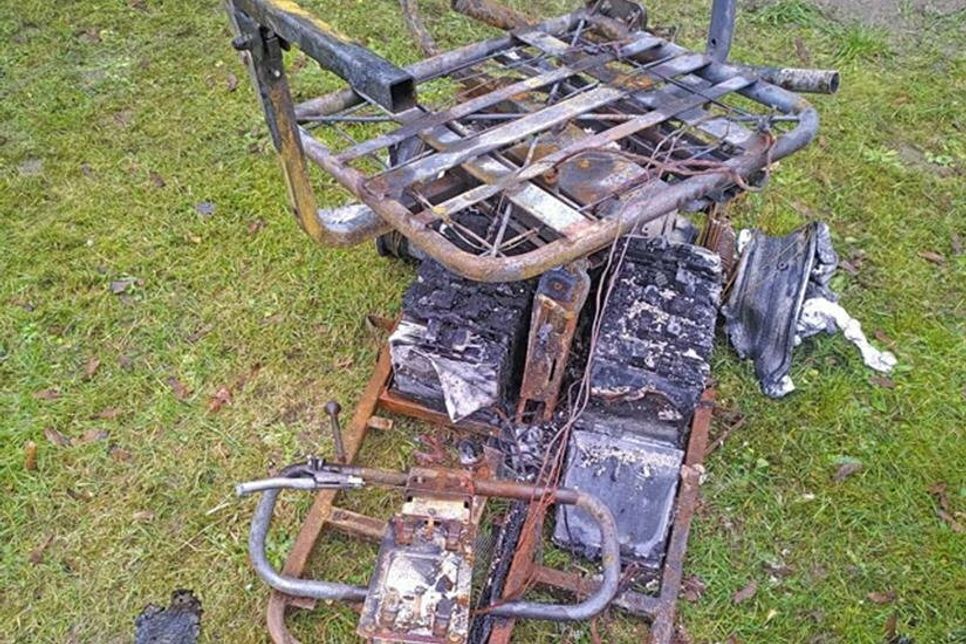 Die Spuren des Brandes in der Plöner Straße