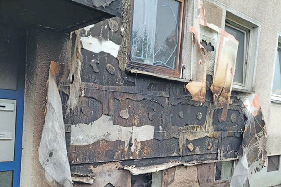 Die Spuren des Brandes in der Plöner Straße