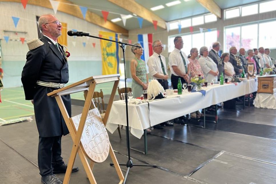 Major Volker Langbehn hielt die Festansprache und führte durch den Kommers.