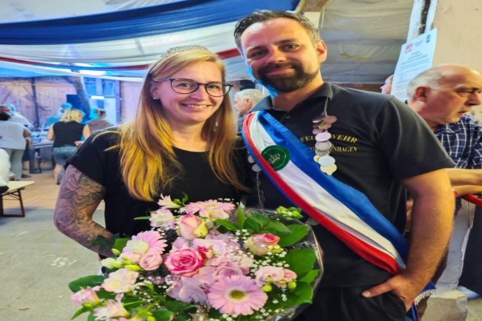 Das Königspaar Christine und Mathias Waack.