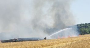 Großeinsatz in Gronenberg: Rund 150 Einsatzkräfte verhindern Ausbreitung eines Flächenbrandes