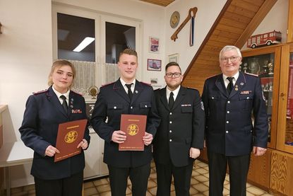 Amelie Krell, Kevin Bebensee, Finn Hennings und Thorsten Ahrens (v. lks.).