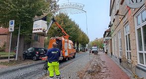 Licht an für die hafenheimat-Winterbeleuchtung.