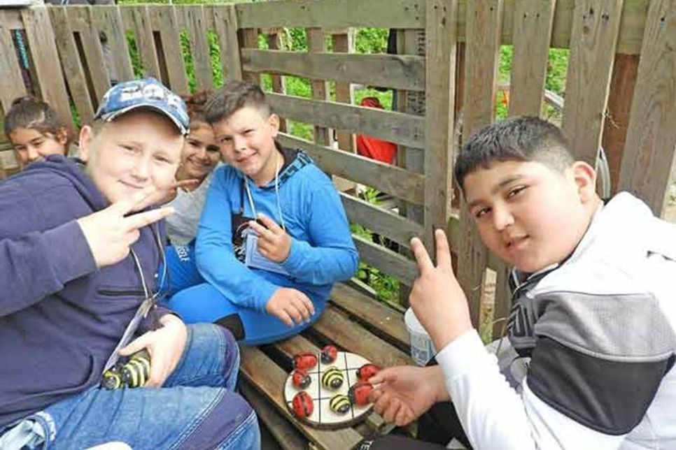 Tic Tac Toe - auch dafür ist Zeit und Platz im Garten.