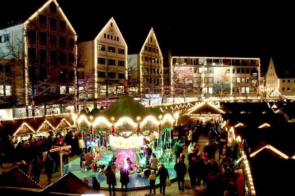 Schön beleuchtete Weihnachtsmärkte