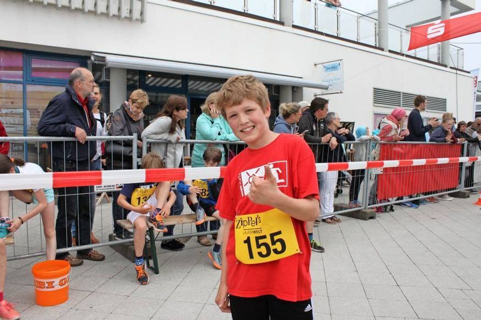 Mattes Frey aus Grömitz war der Gewinner vom Schülerlauf über 3,333 Kilometer.
