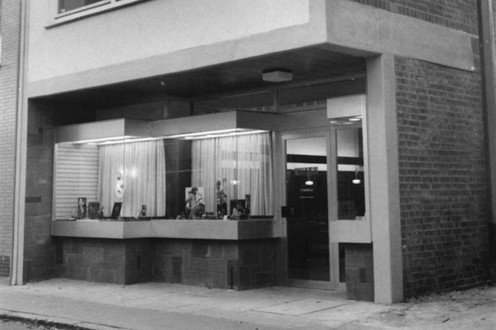 So sah das Geschäft bei seiner Eröffnung am 1. September 1970 aus.