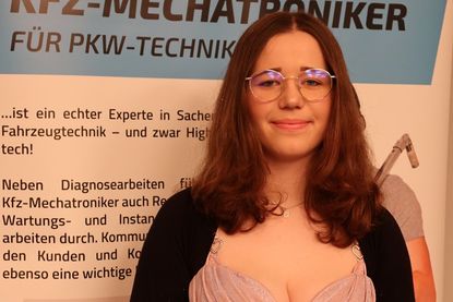 Allein unter Männern: Joana Siegmund schloss die dreieinhalbjährige Ausbildung als Kfz-Mechatronikerin erfolgreich ab.