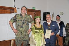 Oberstleutnant Ralf Stachowiak, Katharina Maaß und Jörg Saba.