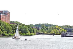 Die Schwentine, die in Wellingdorf/ Neumühlen-Diertrichsdorf in die Kieler Förde mündet, lockt viele Aktive in die Natur.