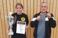 Nadine Vranken und Trainer Horst Steinweg.