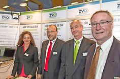 Im vergangenen Jahr begrüßten Anja Prehn, Ulf Rademann. Ralf Domke und Uwe Borchert von der ZVO-Gruppe zahlreiche Besucher auf dem Messestand.