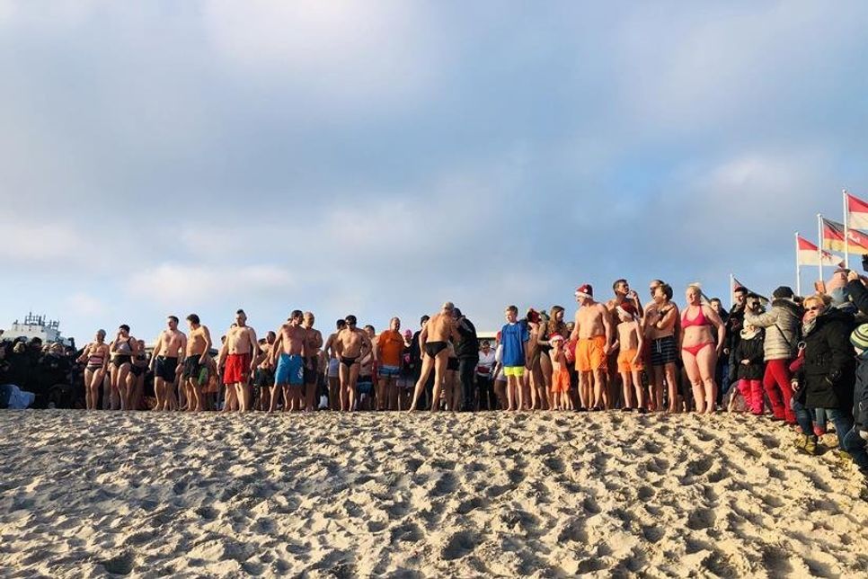 Die Mutigen kurz vorm Start.