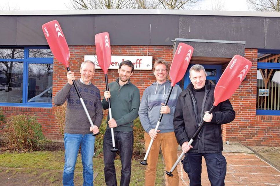 Christian Grohmann (von links), Florian Tessendorf, Benjamin Schmidt und Ingo Pieplow organisieren die Ferien-Events. (Foto: Eknad)
