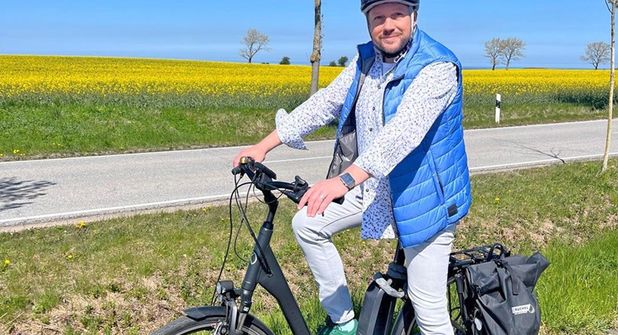 Timo Gaarz radelt mit