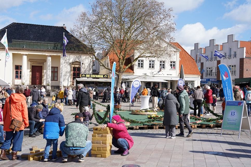 Besonders beliebt war der Wackelturm im XXL-Format.