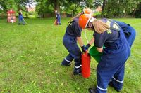 Teamarbeit war gefragt beim „Spiele ohne Grenzen“.
