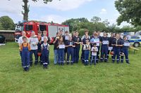 Siegerehrung nach den Wettbewerben.