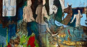 Armin Mueller-Stahl, Kastor und Pollux, 2011, Öl auf Leinwand.